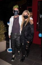 AVRIL LAVIGNE and Mod Sun at BOA Steakhouse in Los Angeles 04/22/2021