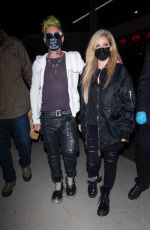 AVRIL LAVIGNE and Mod Sun at BOA Steakhouse in Los Angeles 04/22/2021