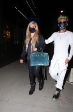AVRIL LAVIGNE and Mod Sun at BOA Steakhouse in Los Angeles 04/27/2021