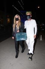 AVRIL LAVIGNE and Mod Sun at BOA Steakhouse in Los Angeles 04/27/2021