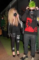 AVRIL LAVIGNE and Mod Sun at Giorgio Baldi in Santa Monica 04/07/2021