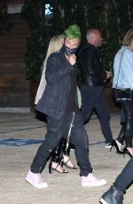 AVRIL LAVIGNE and Mod Sun at Nobu Malibu 04/09/2021