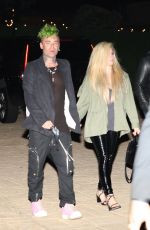 AVRIL LAVIGNE and Mod Sun at Nobu Malibu 04/09/2021