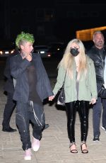 AVRIL LAVIGNE and Mod Sun at Nobu Malibu 04/09/2021