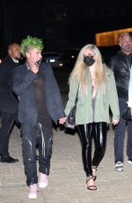 AVRIL LAVIGNE and Mod Sun at Nobu Malibu 04/09/2021