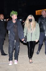 AVRIL LAVIGNE and Mod Sun at Nobu Malibu 04/09/2021
