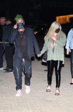 AVRIL LAVIGNE and Mod Sun at Nobu Malibu 04/09/2021