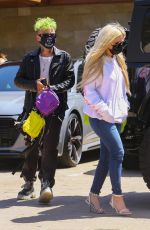 AVRIL LAVIGNE and Mod Sun at Soho House in Malibu 04/16/2021