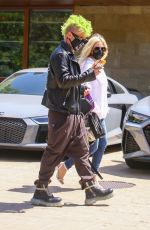 AVRIL LAVIGNE and Mod Sun at Soho House in Malibu 04/16/2021