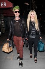AVRIL LAVIGNE and Mod Sun Night Out in Beverly Hills 04/15/2021