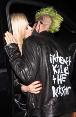AVRIL LAVIGNE and Mod Sun Night Out in Beverly Hills 04/15/2021