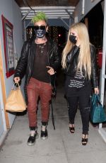 AVRIL LAVIGNE and Mod Sun Night Out in Beverly Hills 04/15/2021