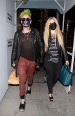 AVRIL LAVIGNE and Mod Sun Night Out in Beverly Hills 04/15/2021