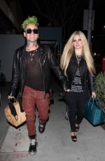 AVRIL LAVIGNE and Mod Sun Night Out in Beverly Hills 04/15/2021