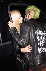 AVRIL LAVIGNE and Mod Sun Night Out in Beverly Hills 04/15/2021