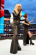 BEBE REXHA Performs at Wrestlemania 37 in Tampa 04/10/2021