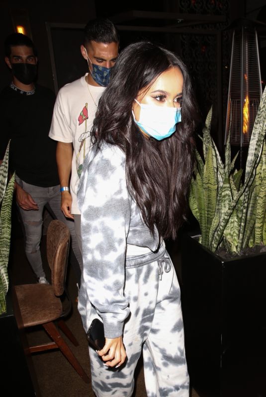 BECKY G Out for Dinner in West Hollywood 04/12/2021