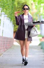 BECKY G Out for Pizza in West Hollywood 04/27/2021