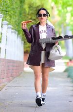 BECKY G Out for Pizza in West Hollywood 04/27/2021