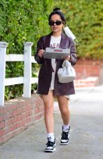 BECKY G Out for Pizza in West Hollywood 04/27/2021