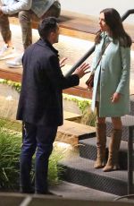 BEL POWLEY on the Set of Morning Show in Los Angeles 04/21/2021