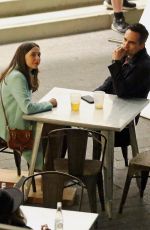 BEL POWLEY on the Set of Morning Show in Los Angeles 04/21/2021