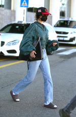 BELLA HADID Arrives at Milan Airport 04/112/2021