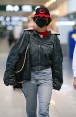BELLA HADID Arrives at Milan Airport 04/112/2021