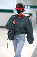 BELLA HADID Arrives at Milan Airport 04/112/2021