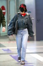 BELLA HADID Arrives at Milan Airport 04/112/2021