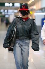 BELLA HADID Arrives at Milan Airport 04/112/2021