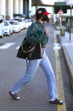 BELLA HADID Arrives at Milan Airport 04/112/2021