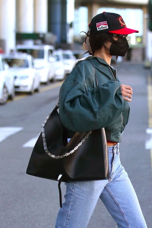 BELLA HADID Arrives at Milan Airport 04/112/2021