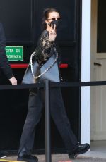BELLA HADID Leaves Her Hotel in Milan 04/14/2021
