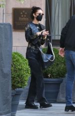 BELLA HADID Leaves Her Hotel in Milan 04/14/2021