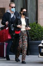 BELLA HADID Leaves Her Hotel in Milan 04/15/2021