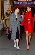 BELLA HADID Night Out at Times Square in New York 04/08/2021