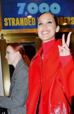 BELLA HADID Night Out at Times Square in New York 04/08/2021
