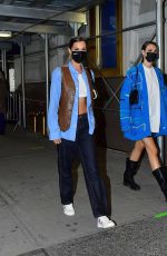 BELLA HADID Night Out at Times Square in New York 04/08/2021