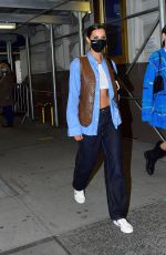 BELLA HADID Night Out at Times Square in New York 04/08/2021
