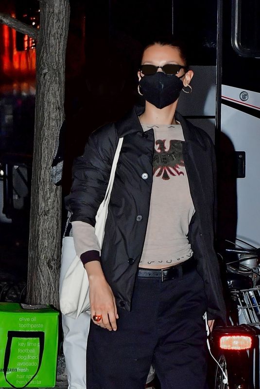 BELLA HADID Night Out in Brooklyn 04/02/2021