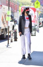 BELLA HADID Out Shopping for Gigi