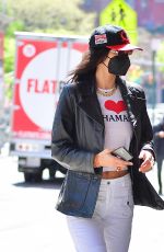 BELLA HADID Out Shopping for Gigi