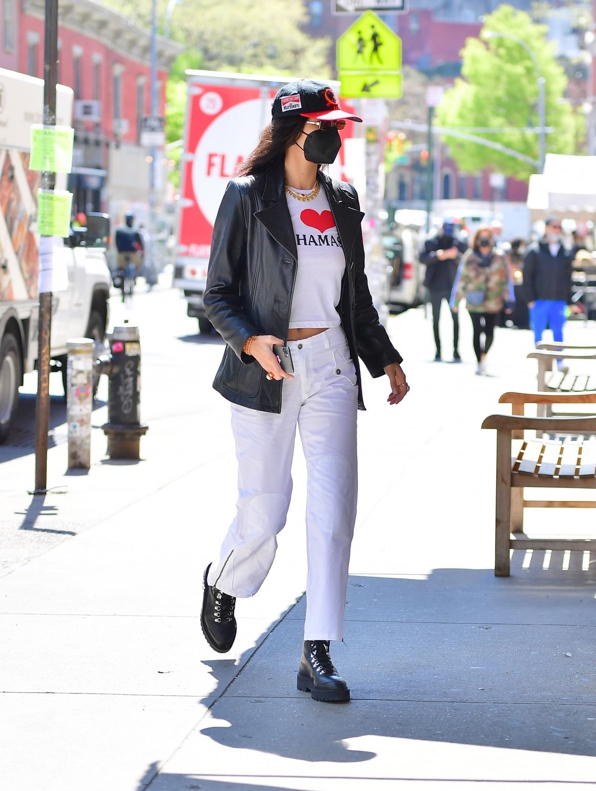 BELLA HADID Out Shopping for Gigi’s Birthday in New York 04/23/2021 ...