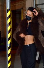 BELLA HADID Out with Her Dog in New York 04/18/2021