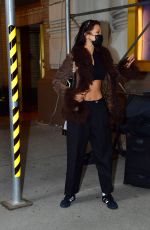 BELLA HADID Out with Her Dog in New York 04/18/2021