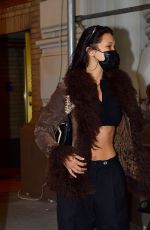 BELLA HADID Out with Her Dog in New York 04/18/2021