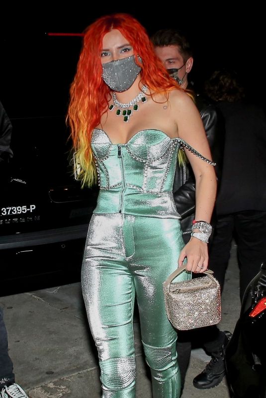 BELLA THORNE Arrives at No Vacancy in Los Angeles 04/02/2021