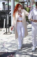 BELLA THORNE at IL pastaio in Beverly Hills 04/16/2021