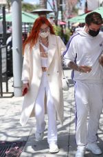 BELLA THORNE at IL pastaio in Beverly Hills 04/16/2021